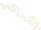 a close up of a rosary on a white background