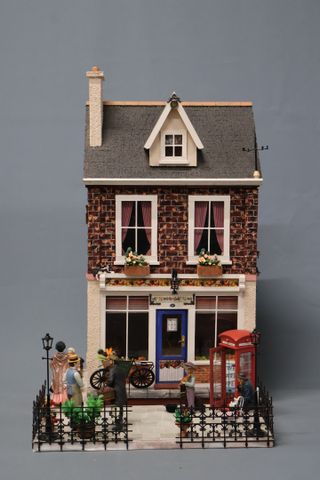 Diorama - « Le primeur », magasin et scène d’intérieur et extérie...