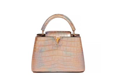 louis vu vu bag in metallic crocodile skin