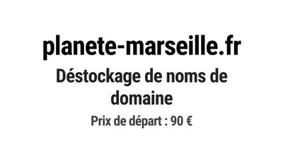 Nom de domaine planete-marseille.