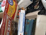 a pile of items that are sitting on the floor