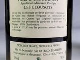 a bottle of wine with a label on it