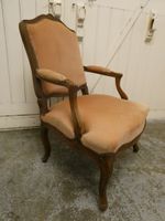 Paire de fauteuils en noyer, à dossiers plats - Epoque Louis… (photo 3)