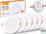 six pack of 6w led downlights with remote control