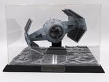 a model of a star wars tier in a display case