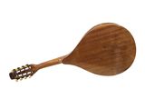 an image of a wooden mandolin on a white background
