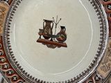 three plates that are sitting on top of each other