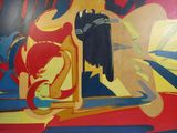 une image d'un tableau sur le mur d'une pièce