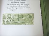 an open book with a picture of a plant on it