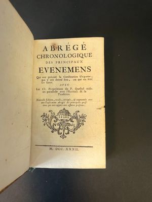 JANSÉNISME] - [LE GROS, Nicolas] - Abrégé chronologique des …
