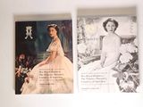 two pictures of a woman in a dress and a picture of a woman in a dress