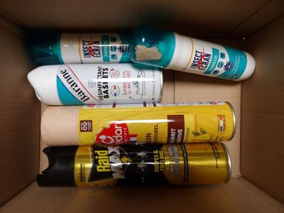 three different types of glues in a cardboard box