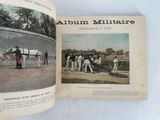an old book with a picture of a horse pulling a carriage