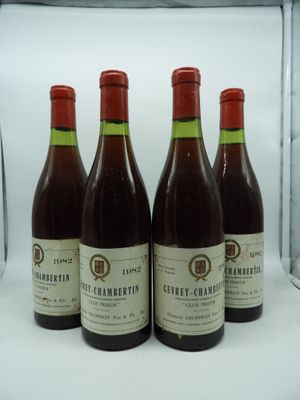 1982 GEVREY-CHAMBERTIN, Clos Prieur 4 Blls Voir photo pour é…