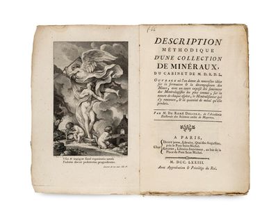 un vieux livre sur lequel figurent un ange et un démon