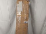 a cardboard surfboard sitting on top of a cardboard box