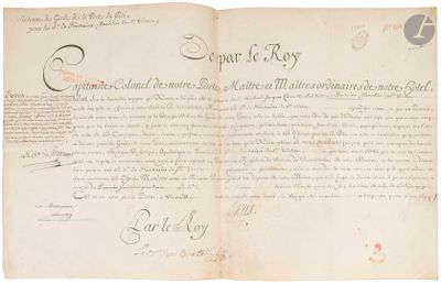 LOUIS XVI. P.S. et L.S. (secrétaires), contresignées par le …