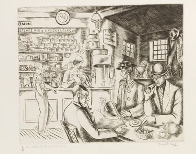 Camille BERG (1904-1991) The little Snake (?) bar (London); …