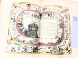 un livre ouvert sur lequel figure l'image d'une carte