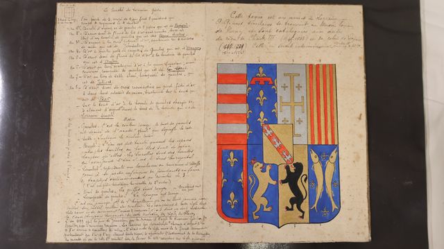 Duché de LORRAINE: Manuscrit explicatif du blason du Duché de Lor...