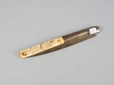 an image of a knife with a wooden handle