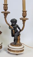 Garniture de cheminée (x3) pièces en régule à patine brune e… (photo 3)