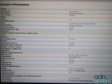 a lot of information about the system on the computer screen