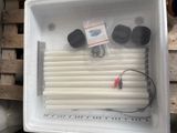 a picture of a cooler with a bunch of straws in it