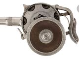 an image of a close up of a metal object on a white background