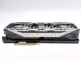 a close up of a video card with a fan on top of it
