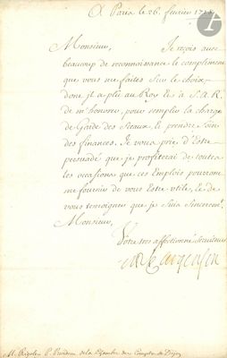 Marc-René de Voyer de Paulmy, comte d’ARGENSON (1652-1721) m…