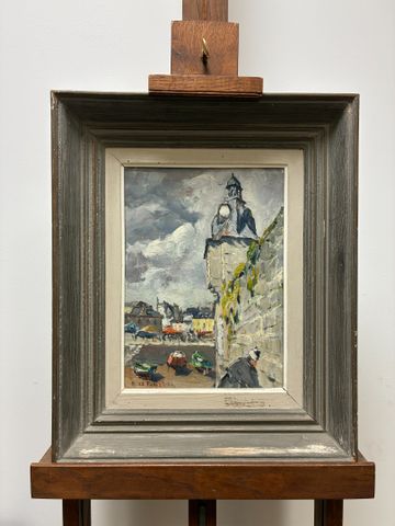 R. LE FORESTIER « Concarneau » huile sur toile signée en bas à ga...
