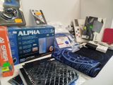 many items that are sitting on a table together