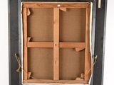 an old picture frame with a picture of a window in it