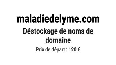 Nom de domaine maladiedelyme.com.