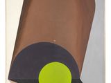 an image of a painting with a green circle on it