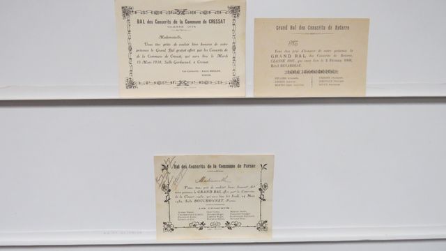 Divers Creuse : Lot de 3 cartons d’invitation Bal des Conscrits :...