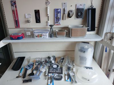 a picture of a workbench with a lot of tools on it