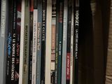 a box full of books that are sitting on a table