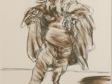 une image représentant un dessin d'un homme portant un sac