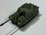a toy tank that is sitting on a table