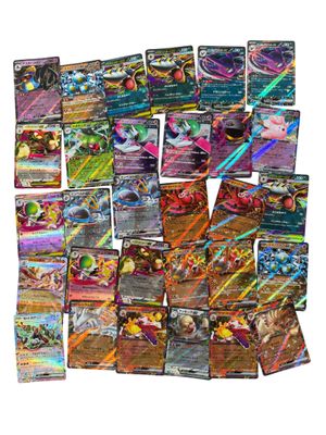 a large collection of pokemon cards on a white background