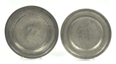 pair of antique silver plate on stand on white background
