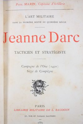 ART MILITAIRE - MARIN (Paul, Capitaine d'Artillerie) : Jeann…