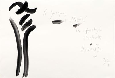 un dessin en noir et blanc représentant une fleur sur une feuille de papier