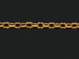 an image of a close up of a gold chain on a black background
