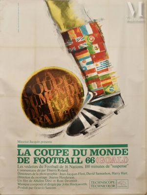 Coupe du Monde 1966. Affiche originale du film "GOAL" sur le…