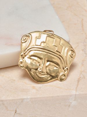 Pendentif en or jaune 18k 750 millièmes représentant le dieu…