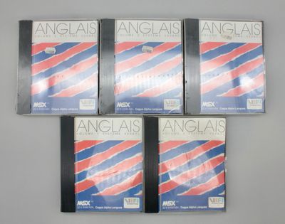Lot de 5 logiciels anglais pour MSX