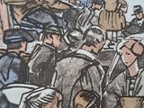 a painting of a group of people on a boat